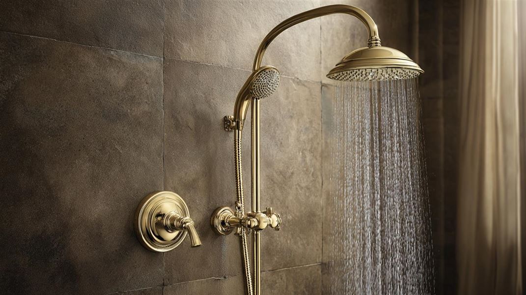 Grohe brusesæt messing - det elegante valg til dit badeværelse